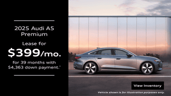 Rear view of an Audi A5