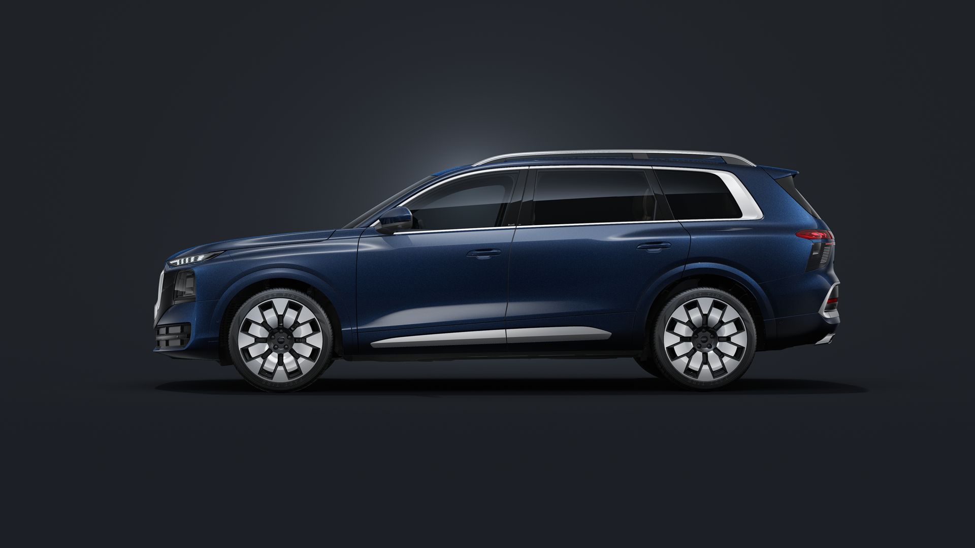 2027 Audi Q9 in a dark background