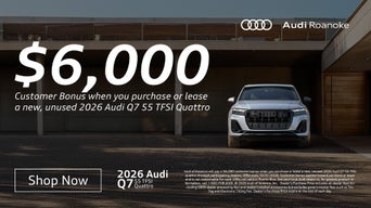 Front profile view of a 2026 Audi All-new Q7 quattro