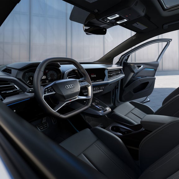 Interior view of the Audi Q4 Sportback e-tron®.
