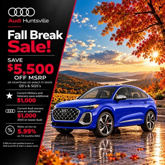 2026 Audi Q5-SQ5 Save Up To $5,500 at Audi Huntsville