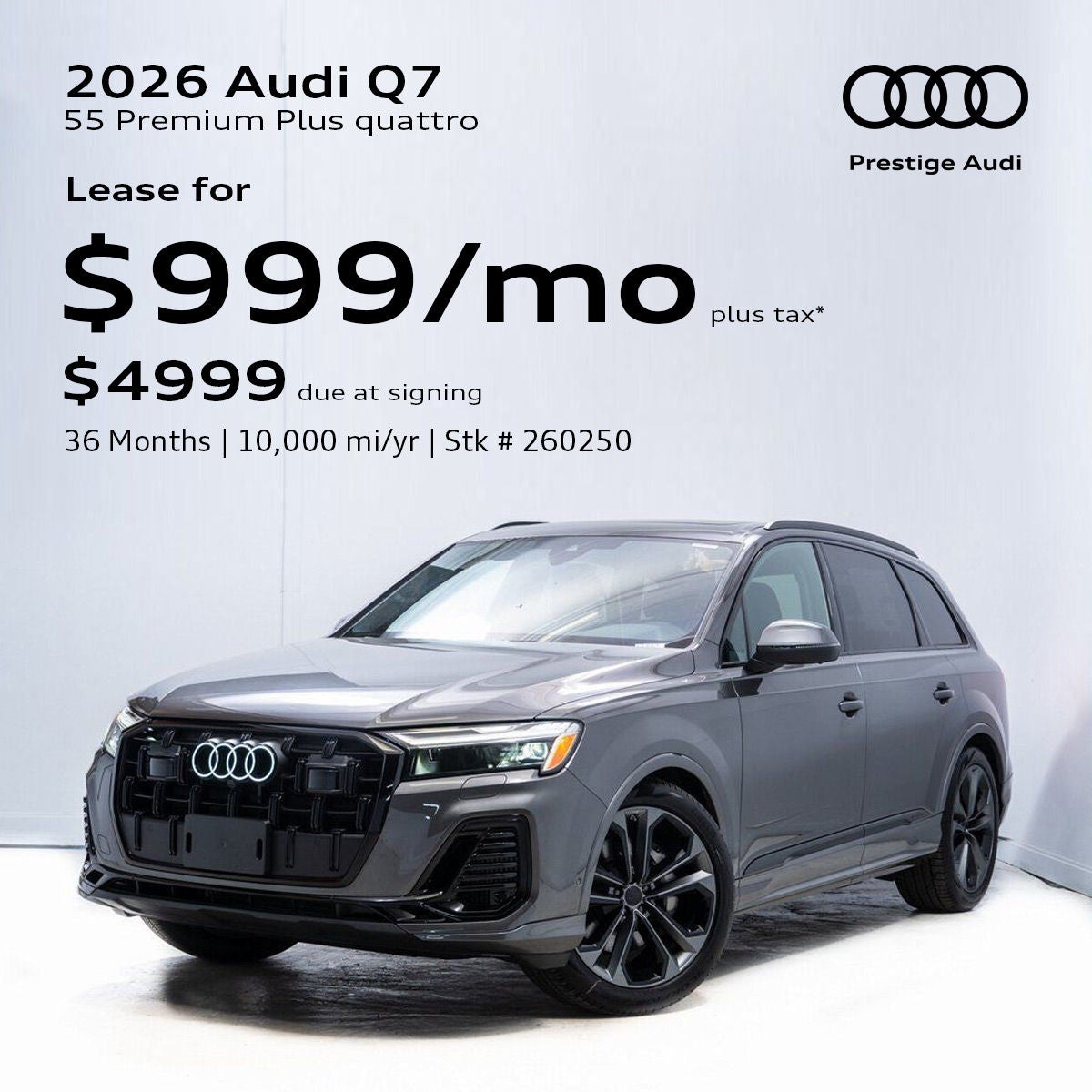 Audi Q7 Lease Offer