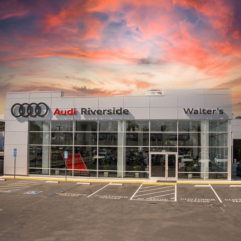 Front of Audi Riverside store.