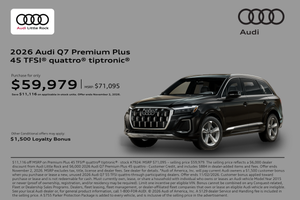 2026 Audi Q7 offer