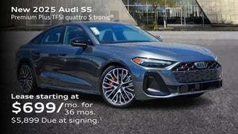 New 2025 Audi S5 Premium Plus TFSI quattro S tronic Lease starting at $699/mo. for  36 mos. $5,899 Due at signing.