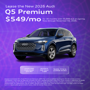Lease the New 2026 Audi Q5 Premium $549/mo