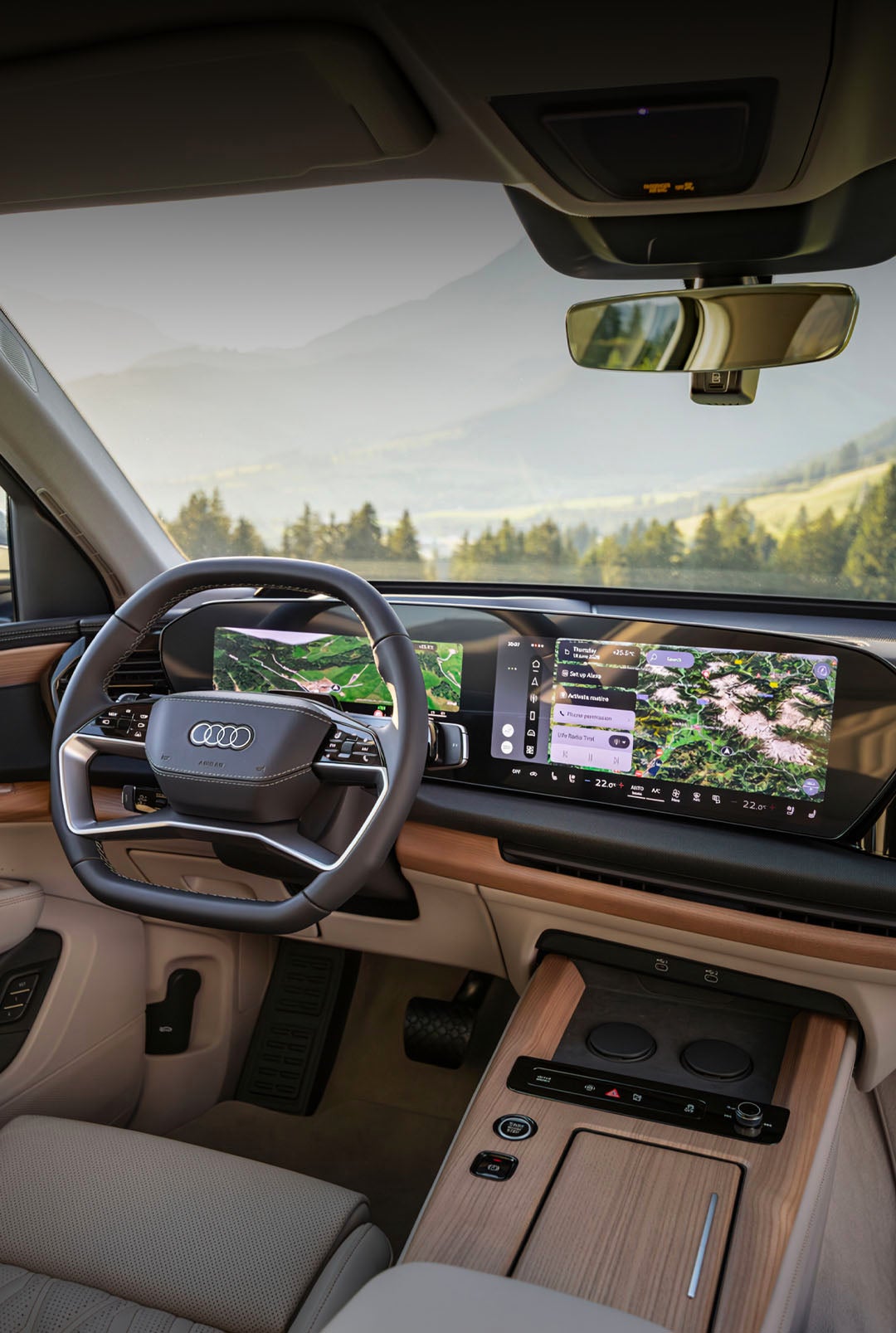 L'intérieur du nouveau Audi Q7.