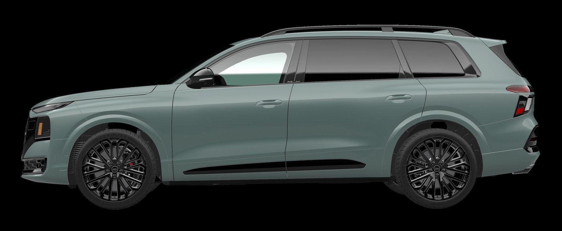 Side profile of the 2027 Audi Q9.