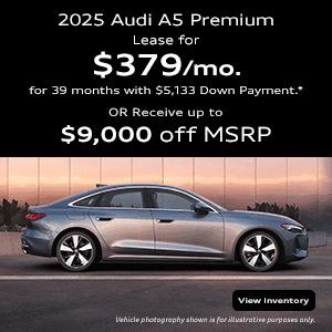 Side view of an Audi A5