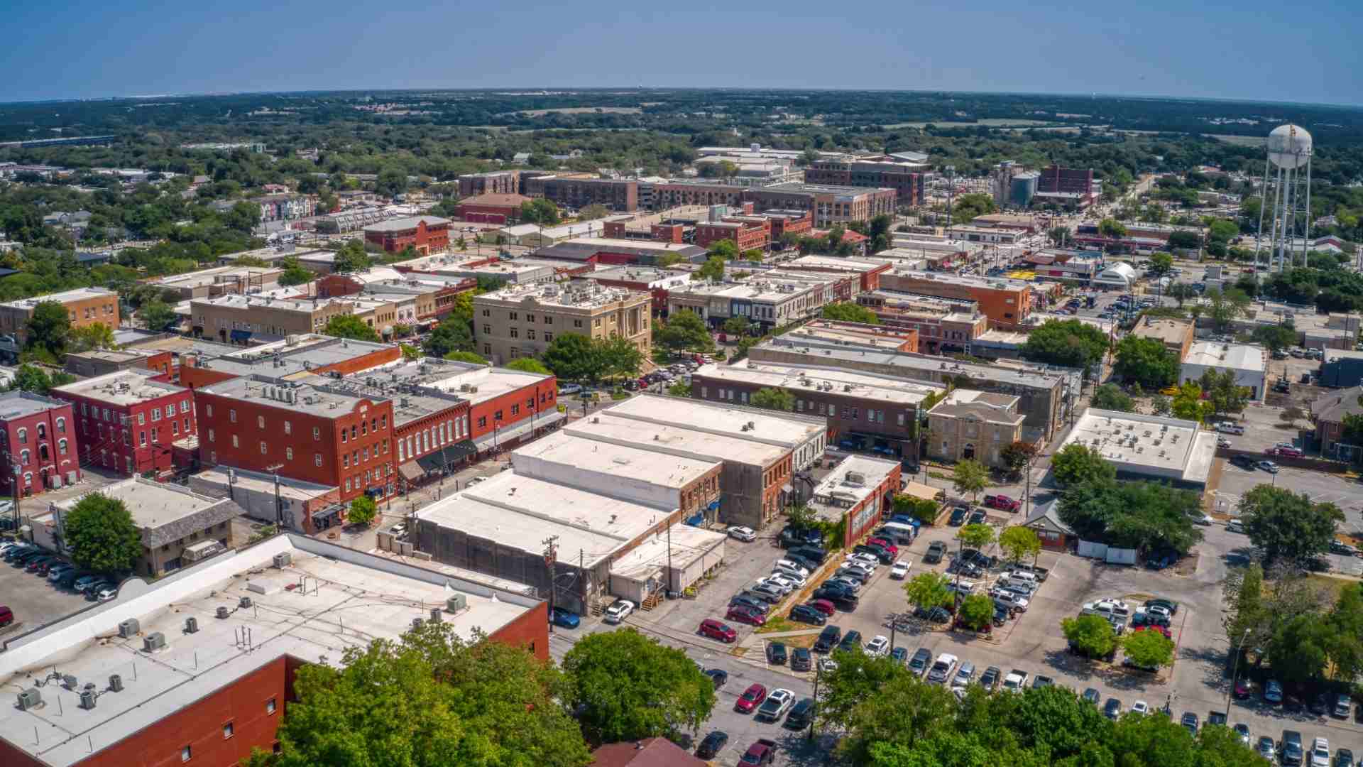 Aerial view of McKinney, TX