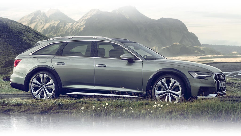 Profil latéral de l’Audi A6 allroad.