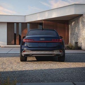 Rear view of the Audi A6 Sedan.