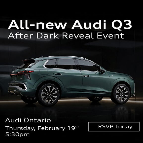 Audi Q3 side profile parked