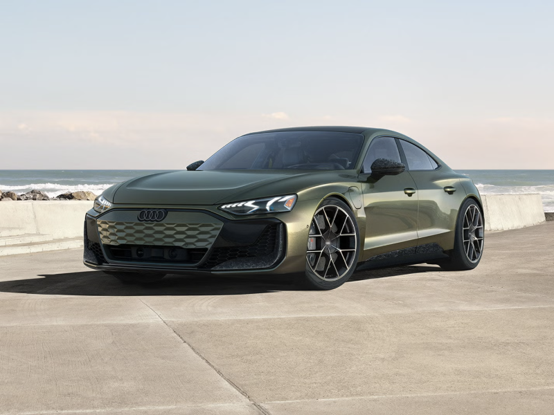 2026 Audi RS e-tron® GT performance parking at the beach 