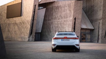 Back view of the 2026 Audi A6 e-tron.