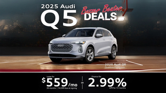 Side profile view of an Audi Q5. 