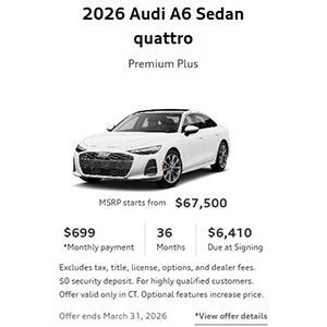 Side view of an Audi vehicle 