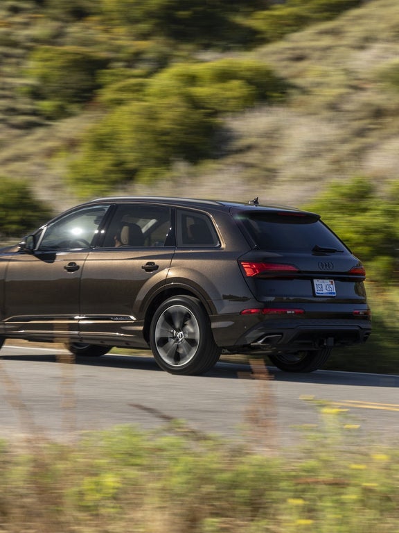 2026 Audi Q7 rear parked mountain view at Audi Sewickley near Pittsburgh PA