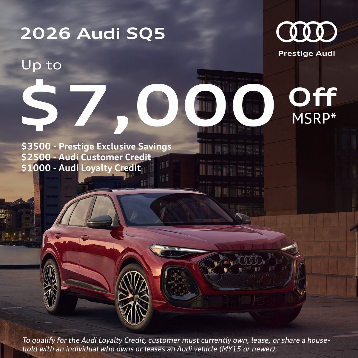 2026 Audi SQ5 - Discount offer