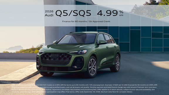 2026 Audi Q5 APR Offer in Little Rock, Arkansas