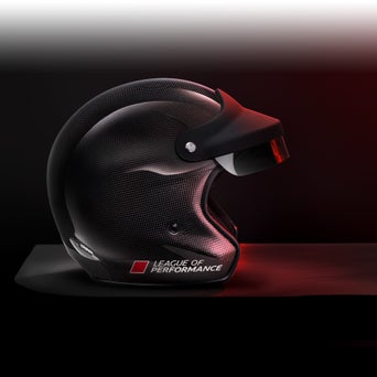Profil latéral d’un casque Audi League of Performance.