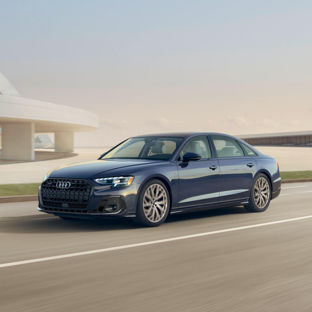 2026 Audi A8 Exterior Driving On Curve