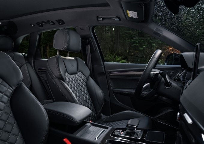 Interior view of an Audi SQ5