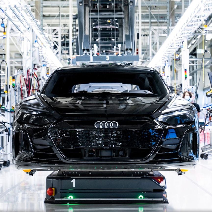 image of an Audi being manufactured in Germany