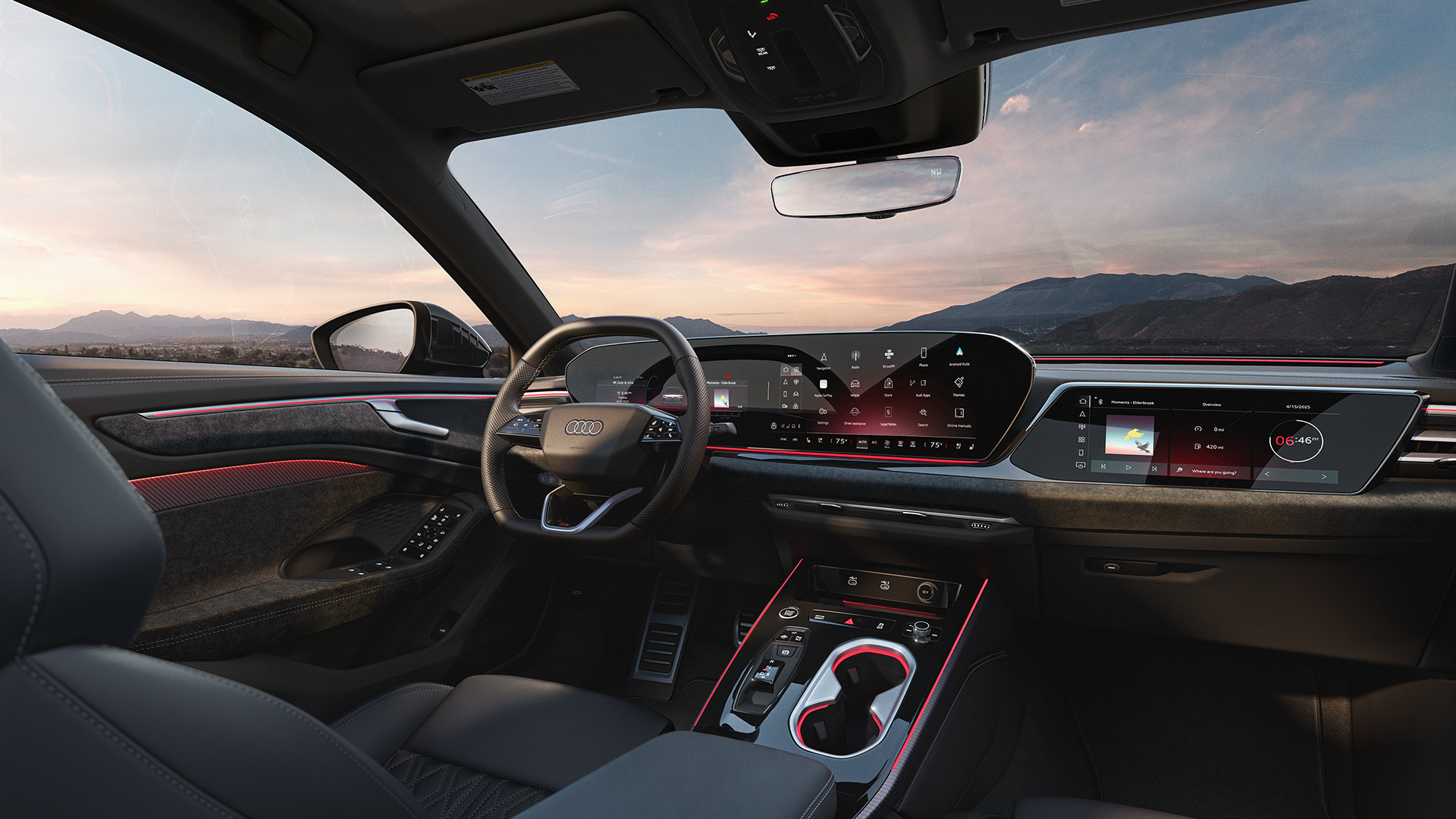 Image of the all-new Audi A6 interior