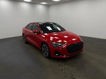 Profile view of an Audi A3.