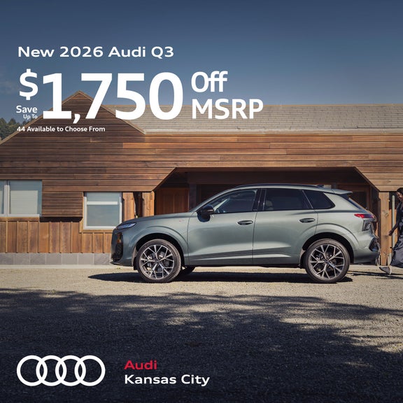 New 2026 Audi Q3 3.99% APR for up to 60 mos 44 Available to Choose From
