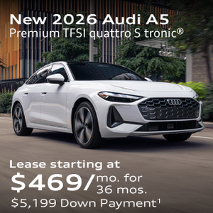 New 2026 Audi A5 Premium TFSI quattro S tronic® Lease starting at $469/mo. for  36 mos.$5,199 Down Payment 