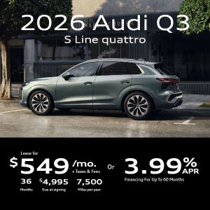 2026 Audi Q3 S line quattro Lease For $549/mo
