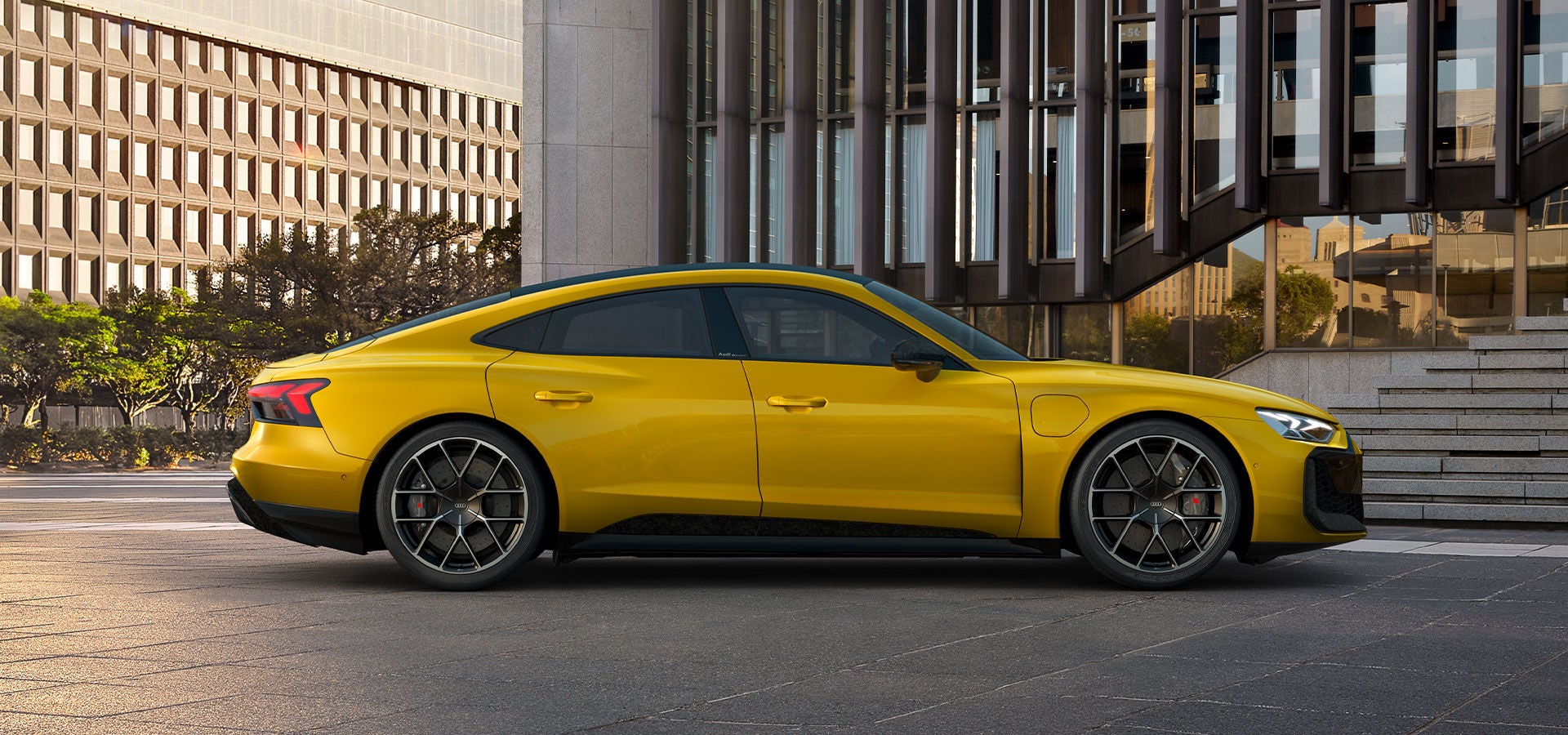 Audi outside building