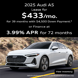 Front View of a new 2025 Audi A5