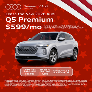Lease the New 2026 Audi Q5 Premium $599/mo