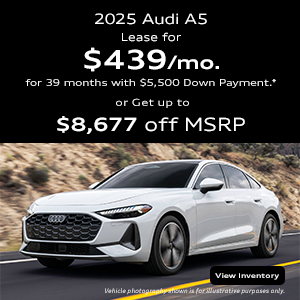 Rear view of an Audi A5