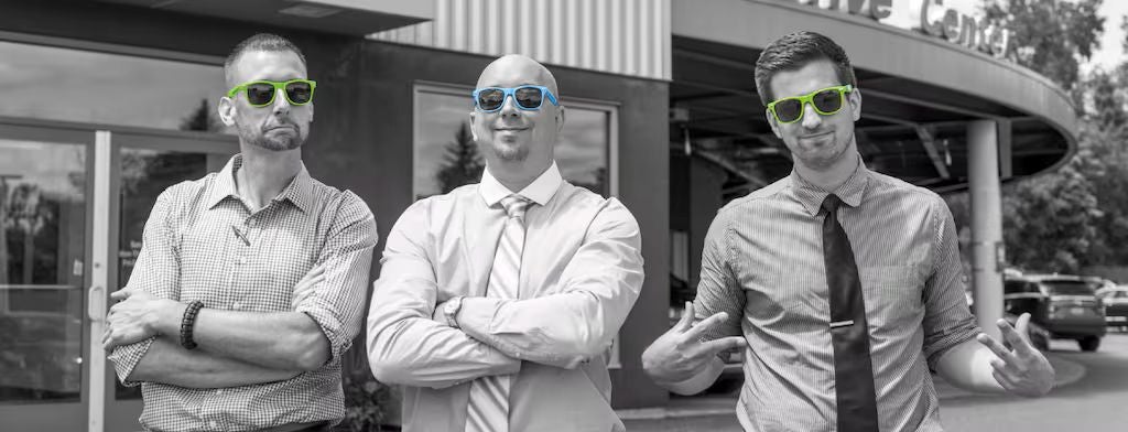 Audi Sale Specialist explaining vehicle features to a customer.