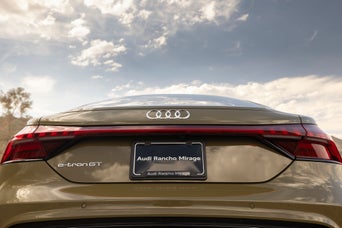 Q6 etron driving on the road