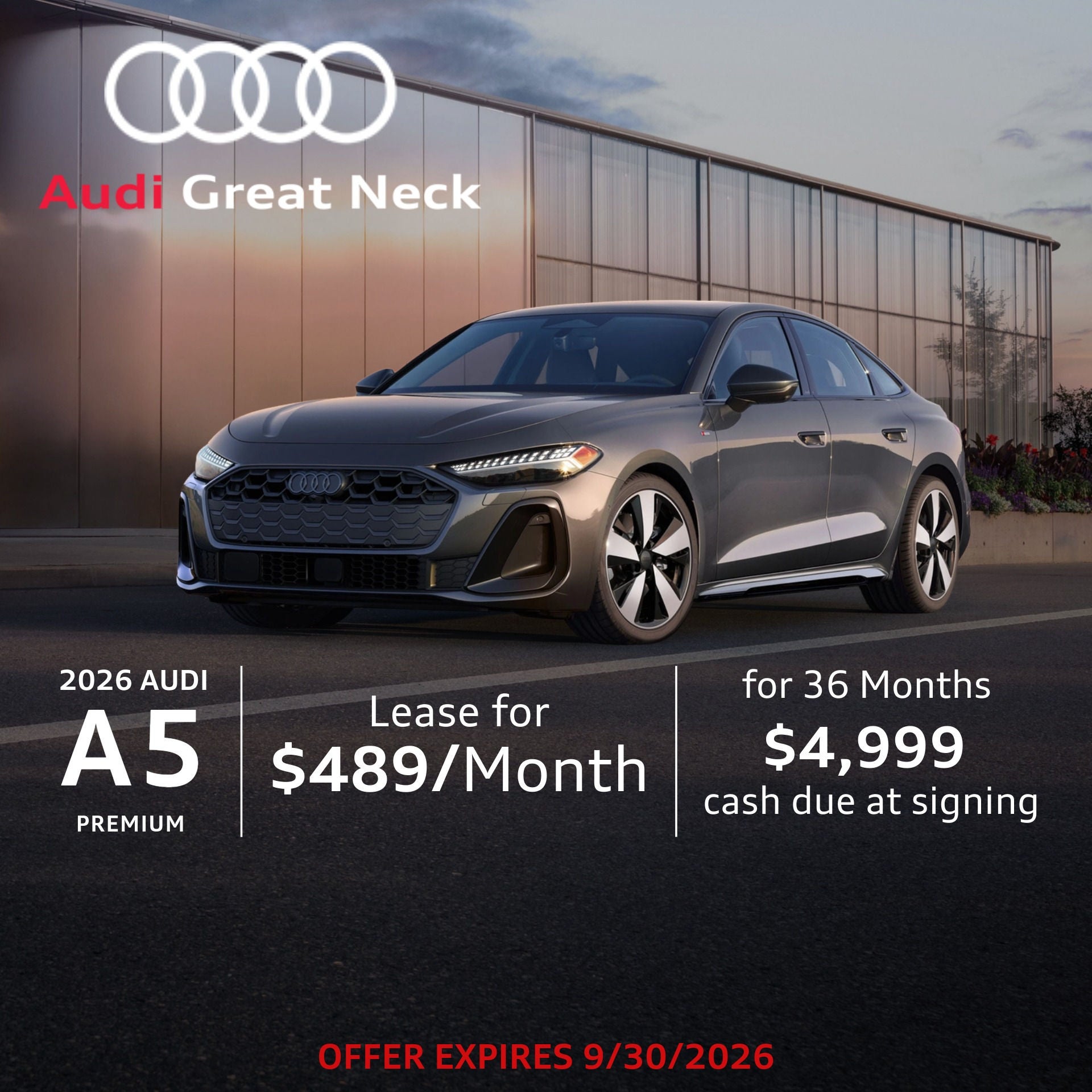 September 2026 Audi A5 Lease Offer