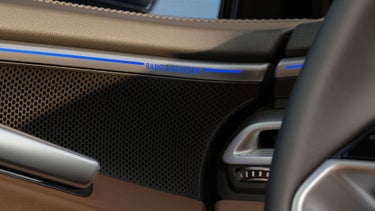 Close up on the Bang & Olufsen® speaker in the Audi A6 Sedan.
