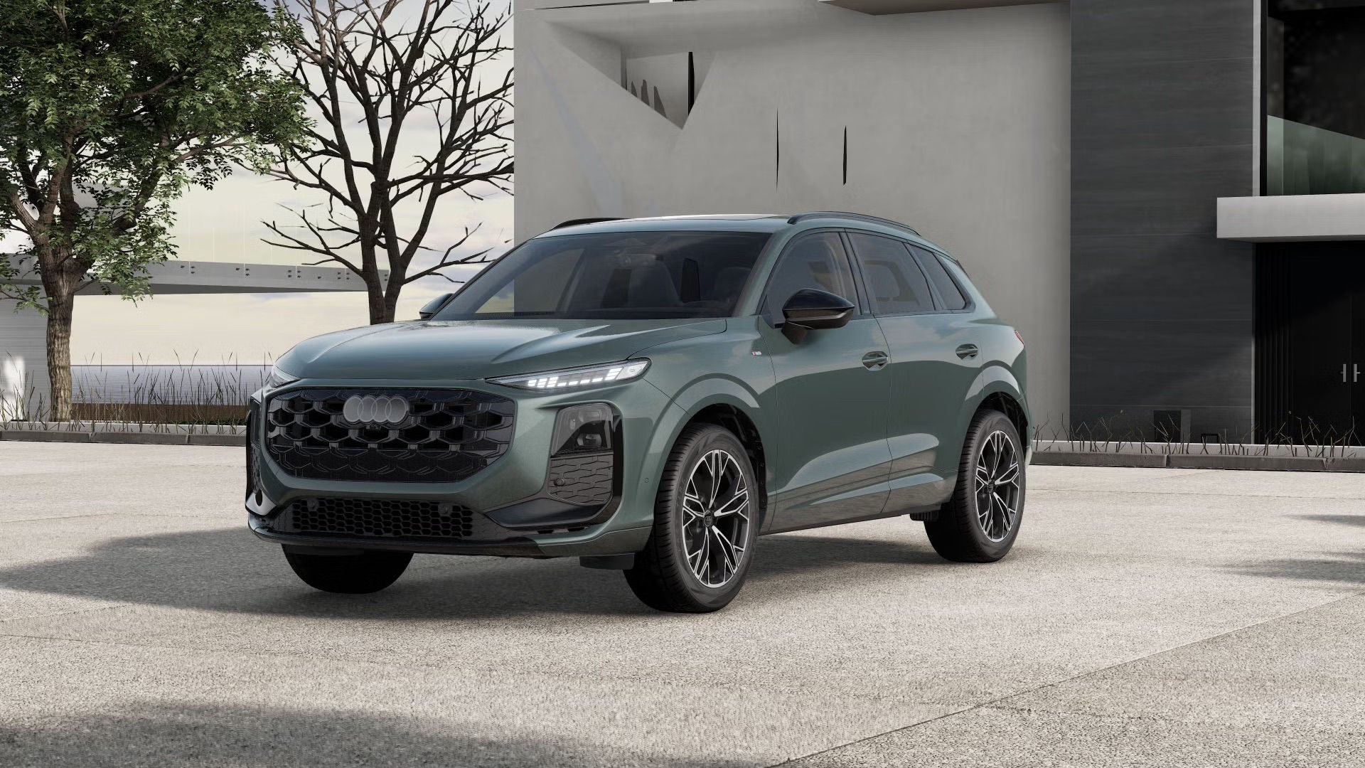 Audi Q3 SUV front view.