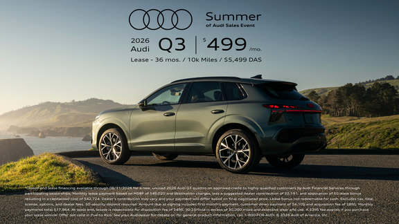 2026 Audi Q3 Lease Offer In Little Rock, Arkansas