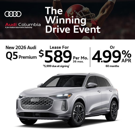 New 2026 Audi Q5 Premium Lease For $589 gor Mo. $5,999 due at signing'