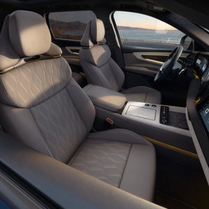 Close-up of the Sonos sound system speakers inside the Audi Q3.