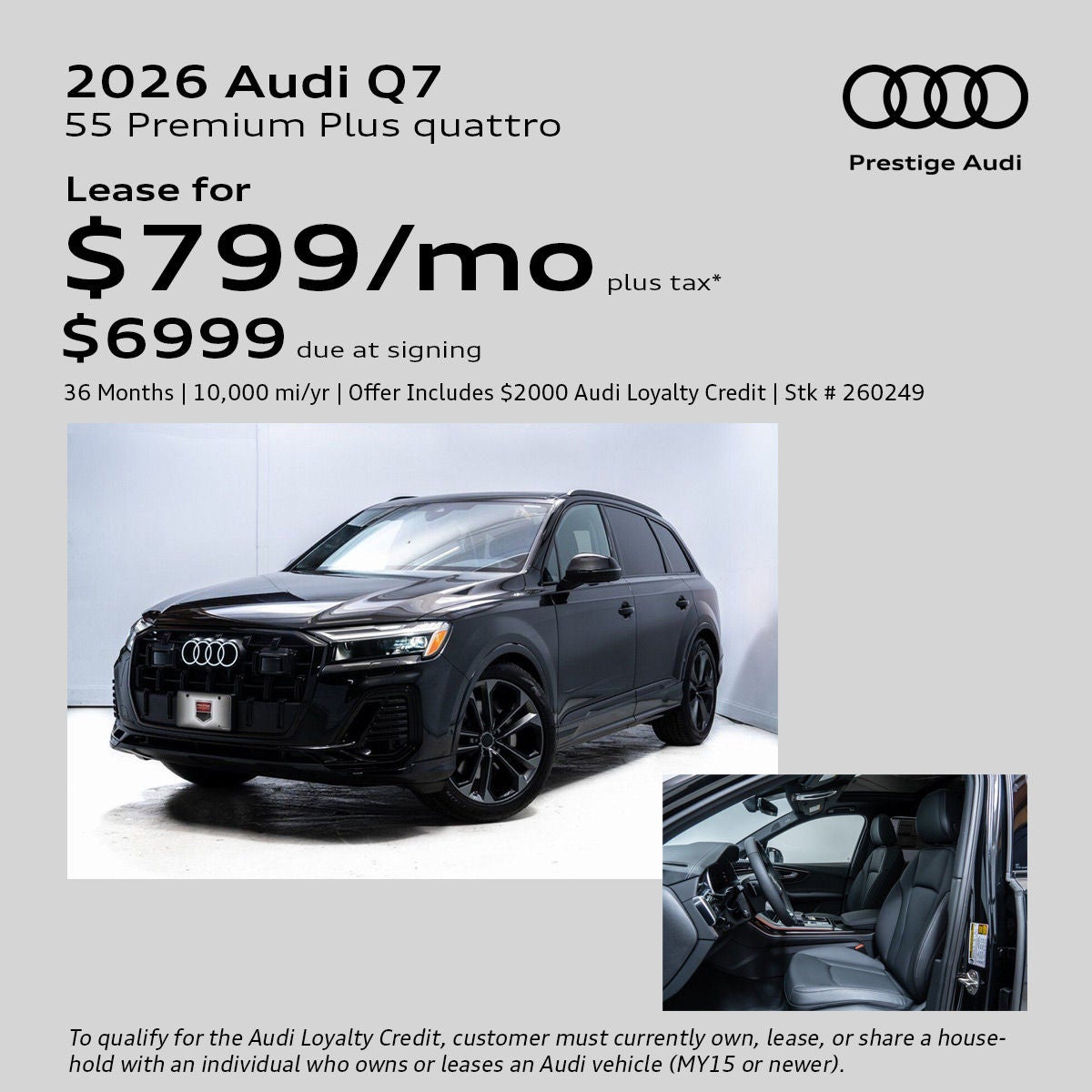 Audi Q7 Lease Offer