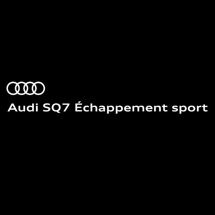Vidéo et son du moteur de l’Audi&nbsp;SQ7 muni d’un échappement sport au démarrage, à l’accélération et à la décélération.