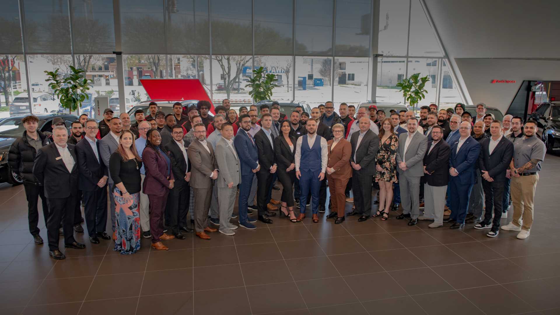 Outdoor view of the Audi Service Center.