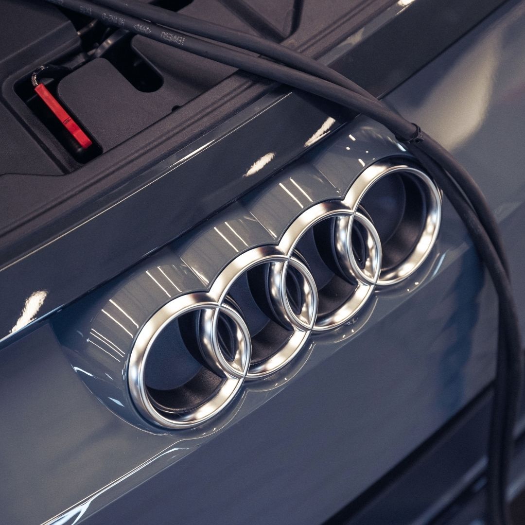 Vehicle being serviced.