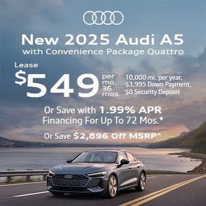 Side view of an Audi A5